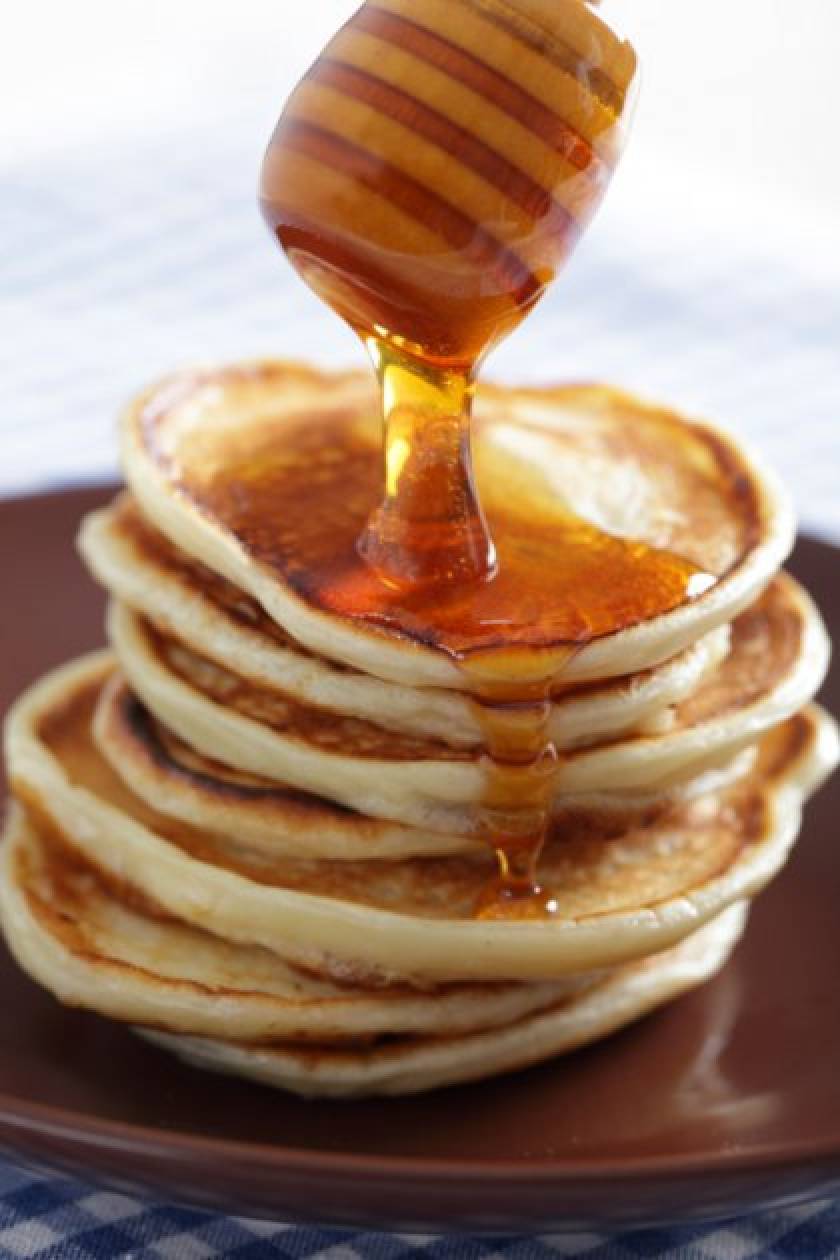 Αφράτα pancakes με μέλι