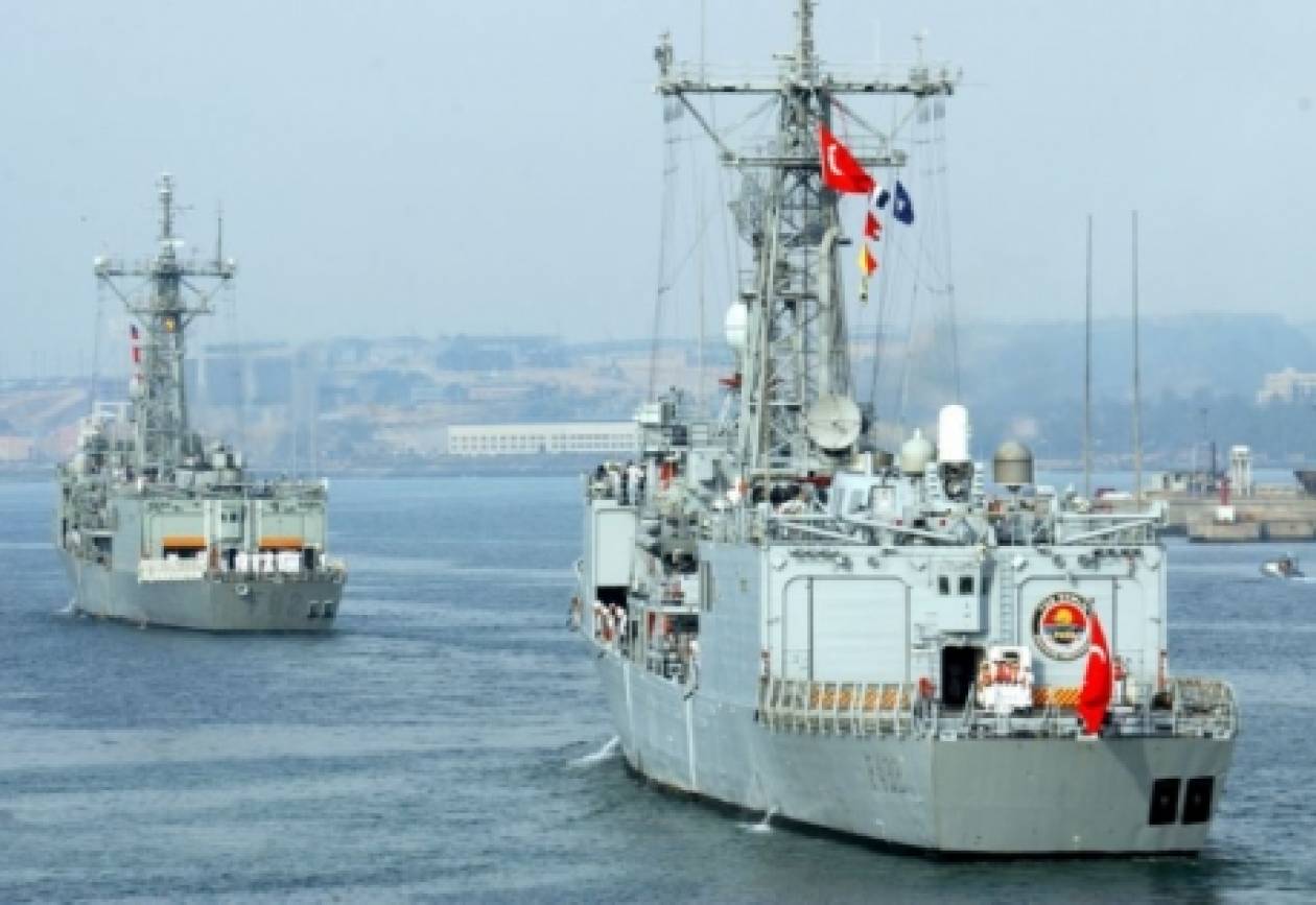 Η Τουρκία προειδοποιεί την Κύπρο με σκάφη του Πολεμικού Ναυτικού