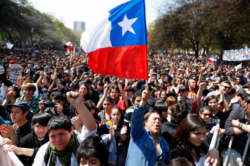 Επεισοδιακή διαδήλωση στη Χιλή