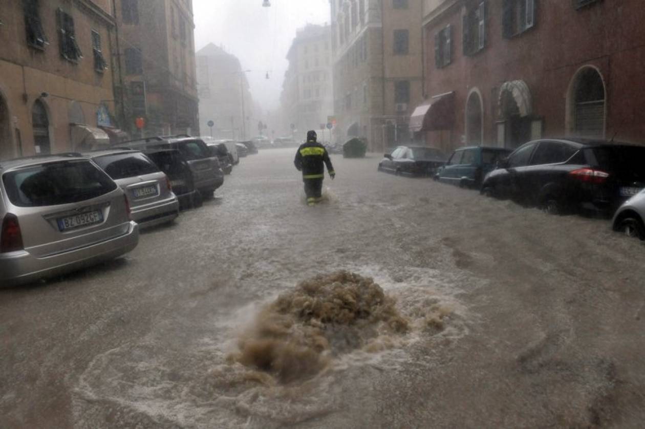 Σφοδρές βροχοπτώσεις στην Ιταλία