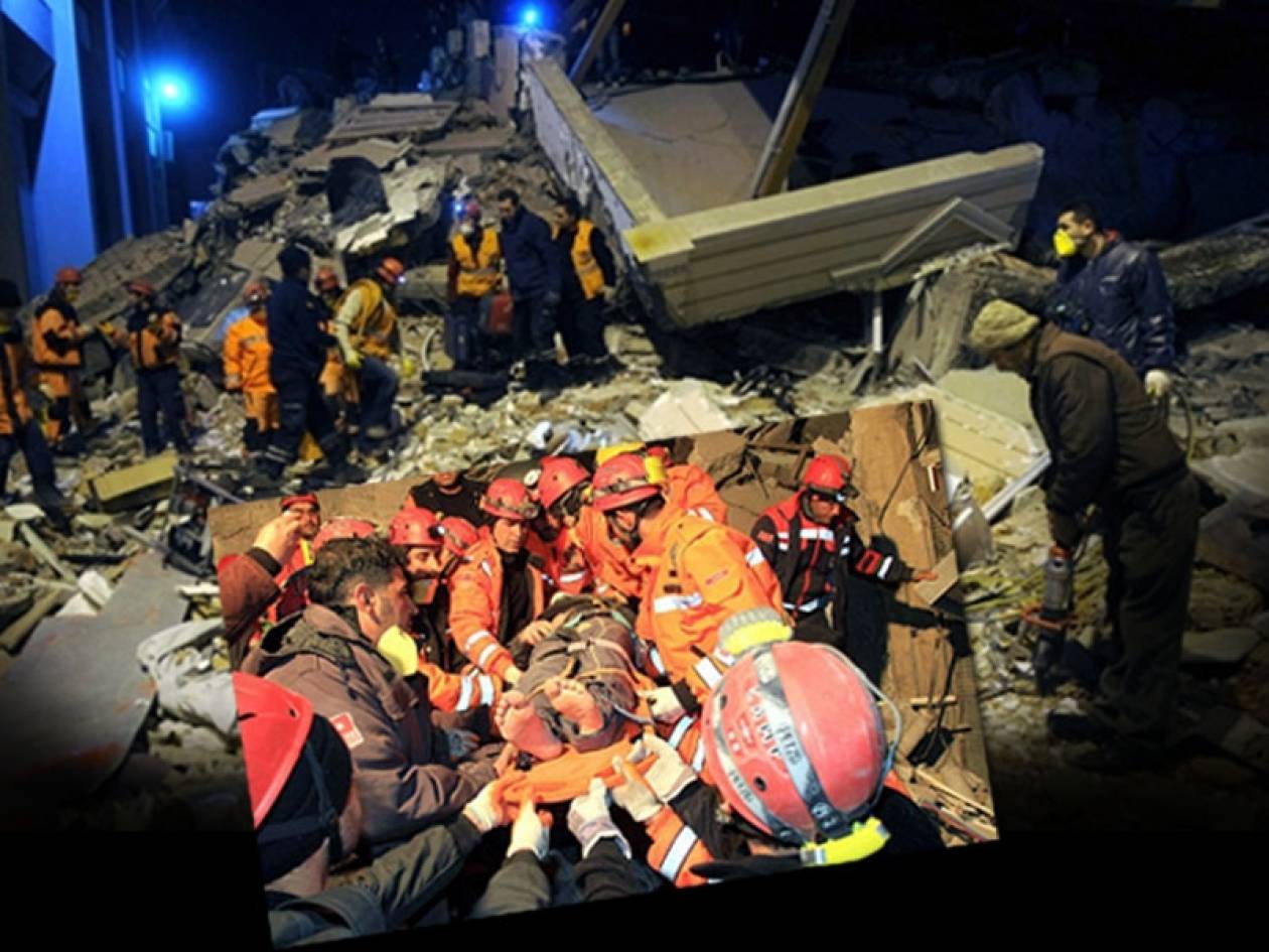 Τουρκία: Σοκάρει βίντεο από την κατάρρευση κτιρίων την ώρα του σεισμού