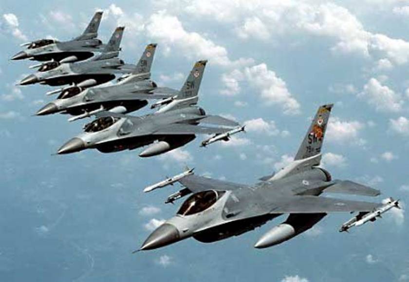 Τουρκικά μαχητικά F16 πάνω από τη Λευκωσία