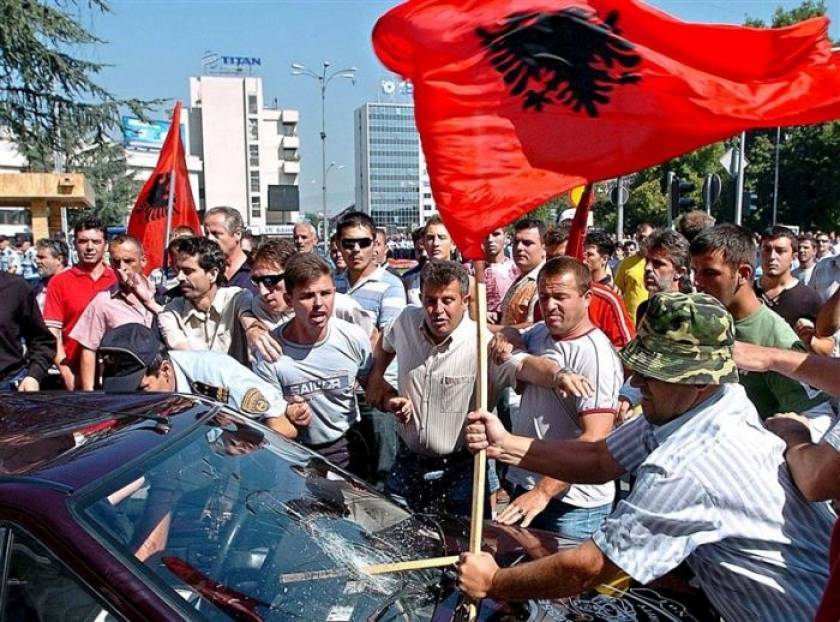 Έκρυθμη η κατάσταση μεταξύ Αλβανών και Σκοπιανών