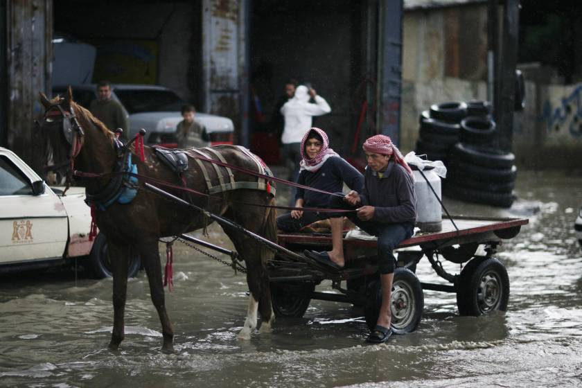 Πλημμύρες στη Γάζα