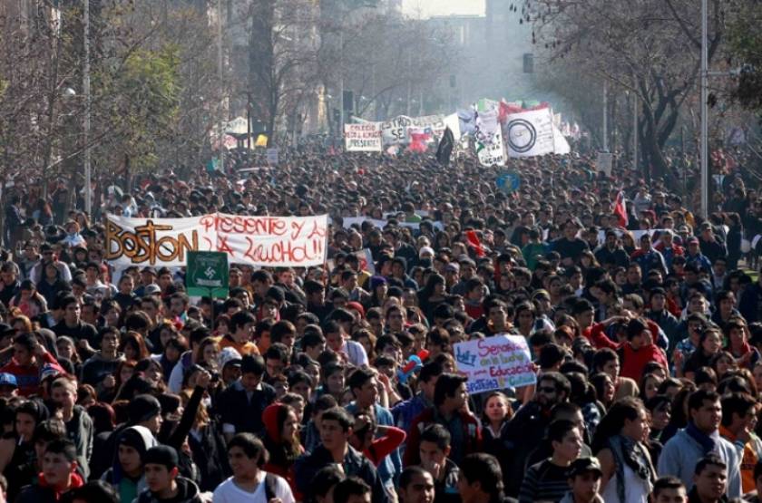 Χιλή: Στις αίθουσες οι φοιτητές