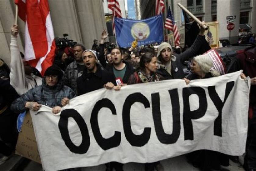 Στην Ουάσινγκτον τα μέλη της Occupy wall Street
