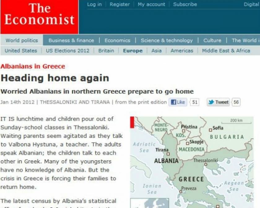 Εconomist: Η μεγάλη φυγή των Αλβανών από την Ελλάδα