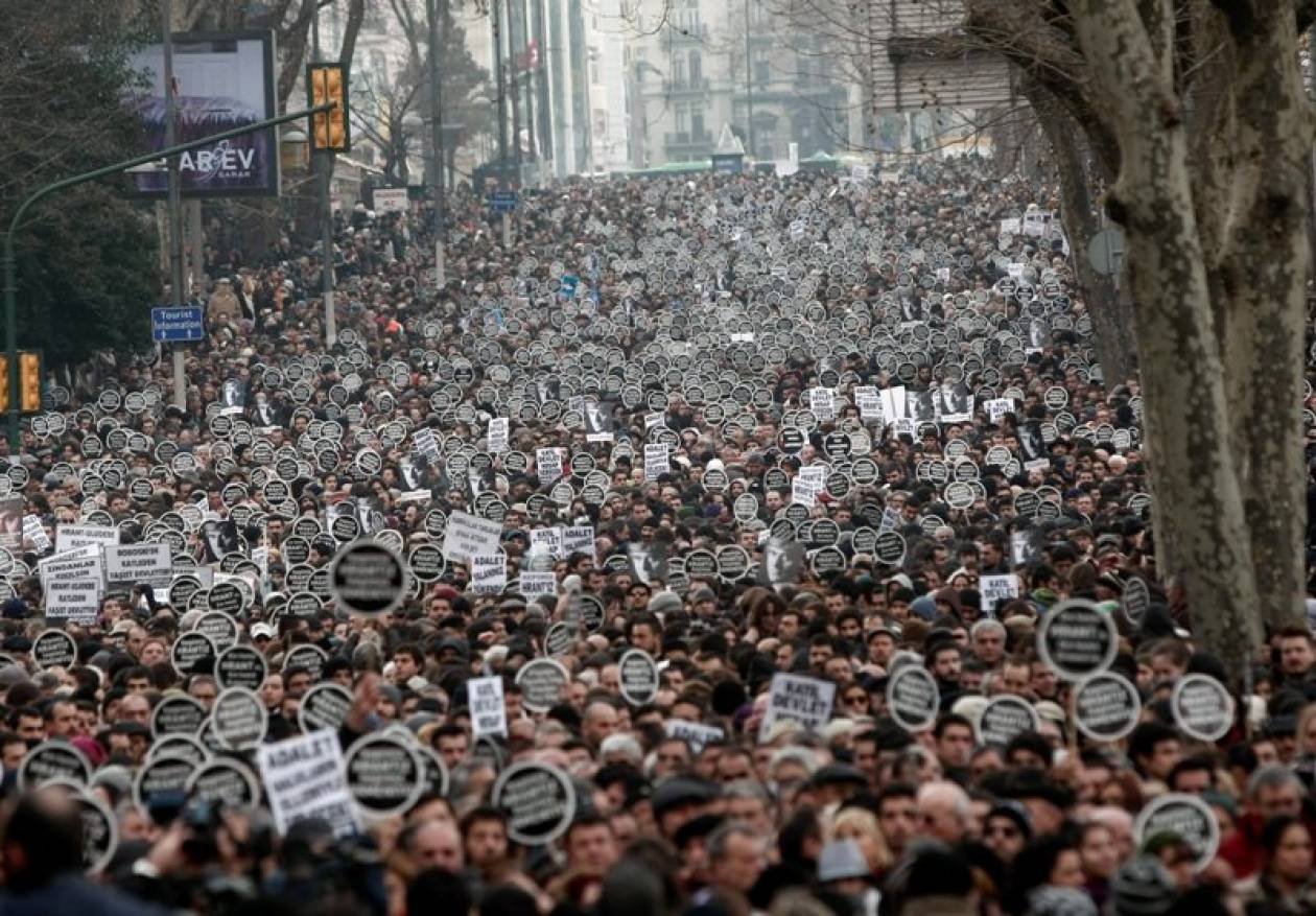 Διαδήλωση στη μνήμη του Τουρκοαρμένιου δημοσιογράφου