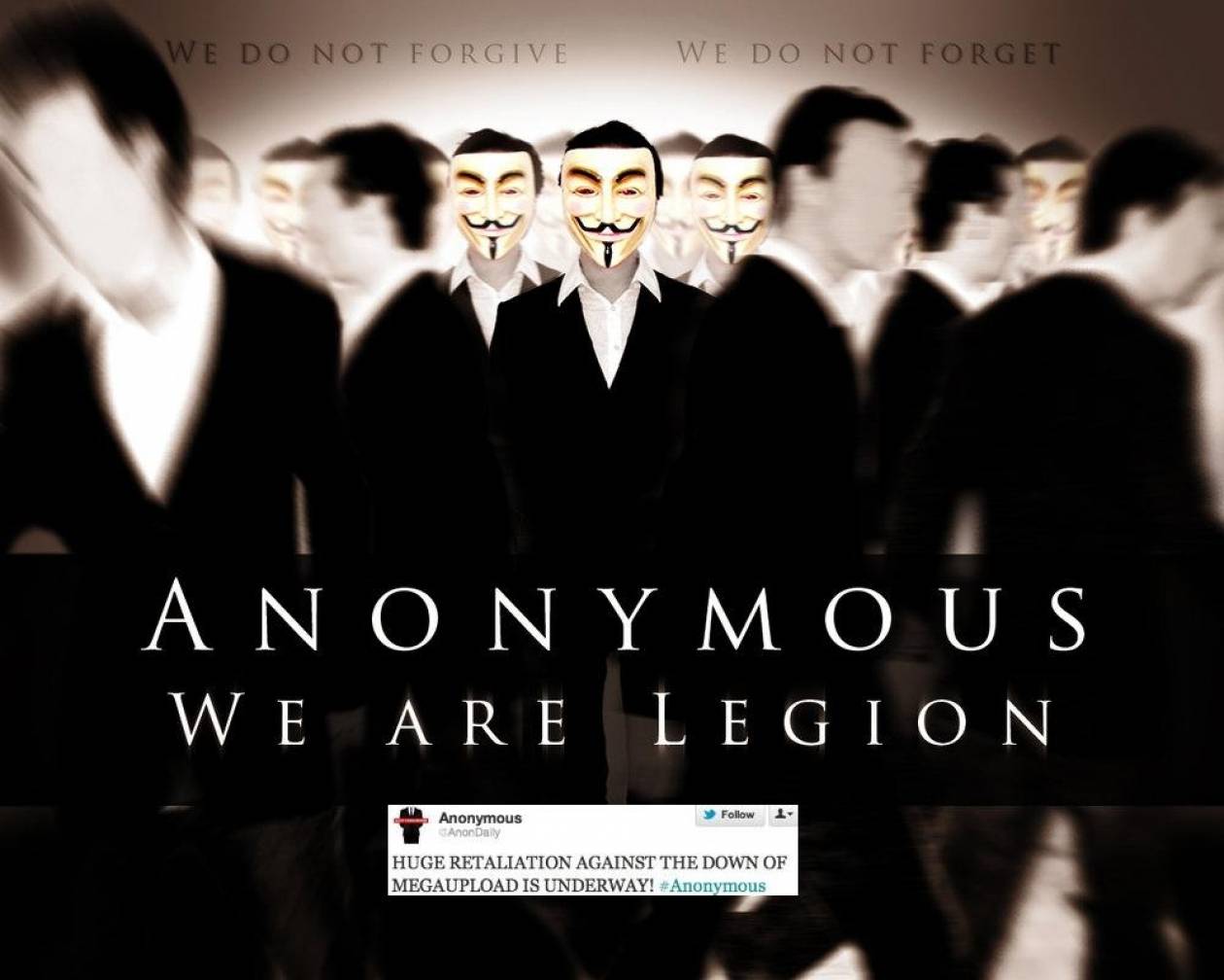 «Κυβερνοπόλεμος» αυτή την ώρα στο διαδίκτυο από τους «Anonymous»