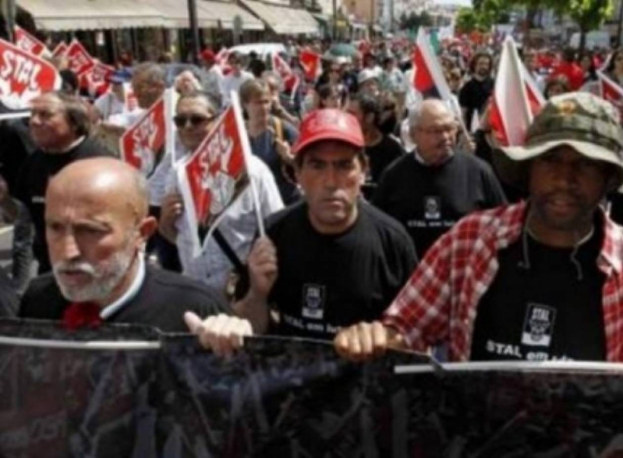 Πορεία των Αγανακτισμένων κατά των μέτρων λιτότητας στην Πορτογαλία