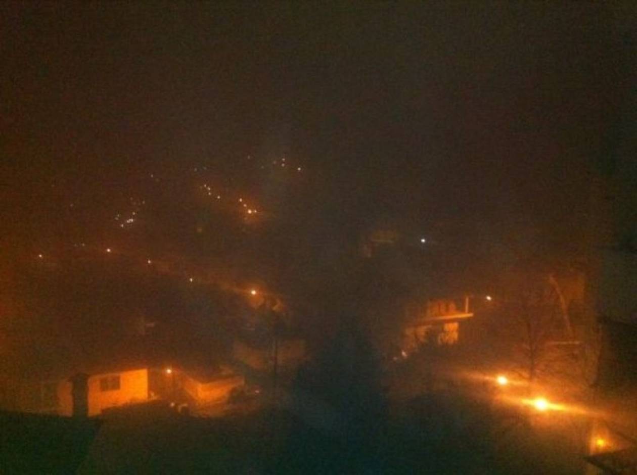 Πυκνή ομίχλη στην Λαμία, στο ένα μέτρο η ορατότητα...