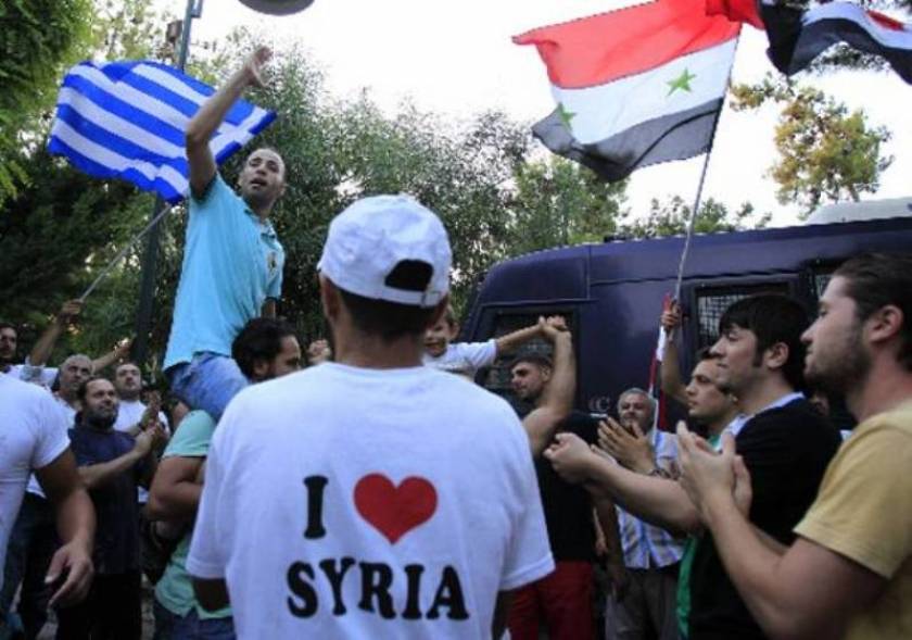 Σύροι προξένησαν καταστροφές στη πρεσβεία τους στο Π. Ψυχικό
