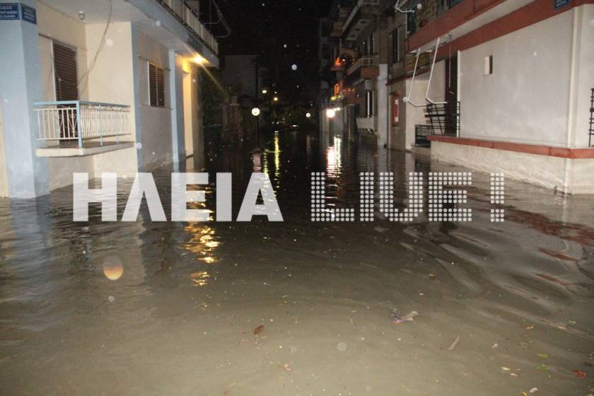 Πρωτοφανείς πλημμύρες στην Ηλεία-Κινδύνεψαν άνθρωποι