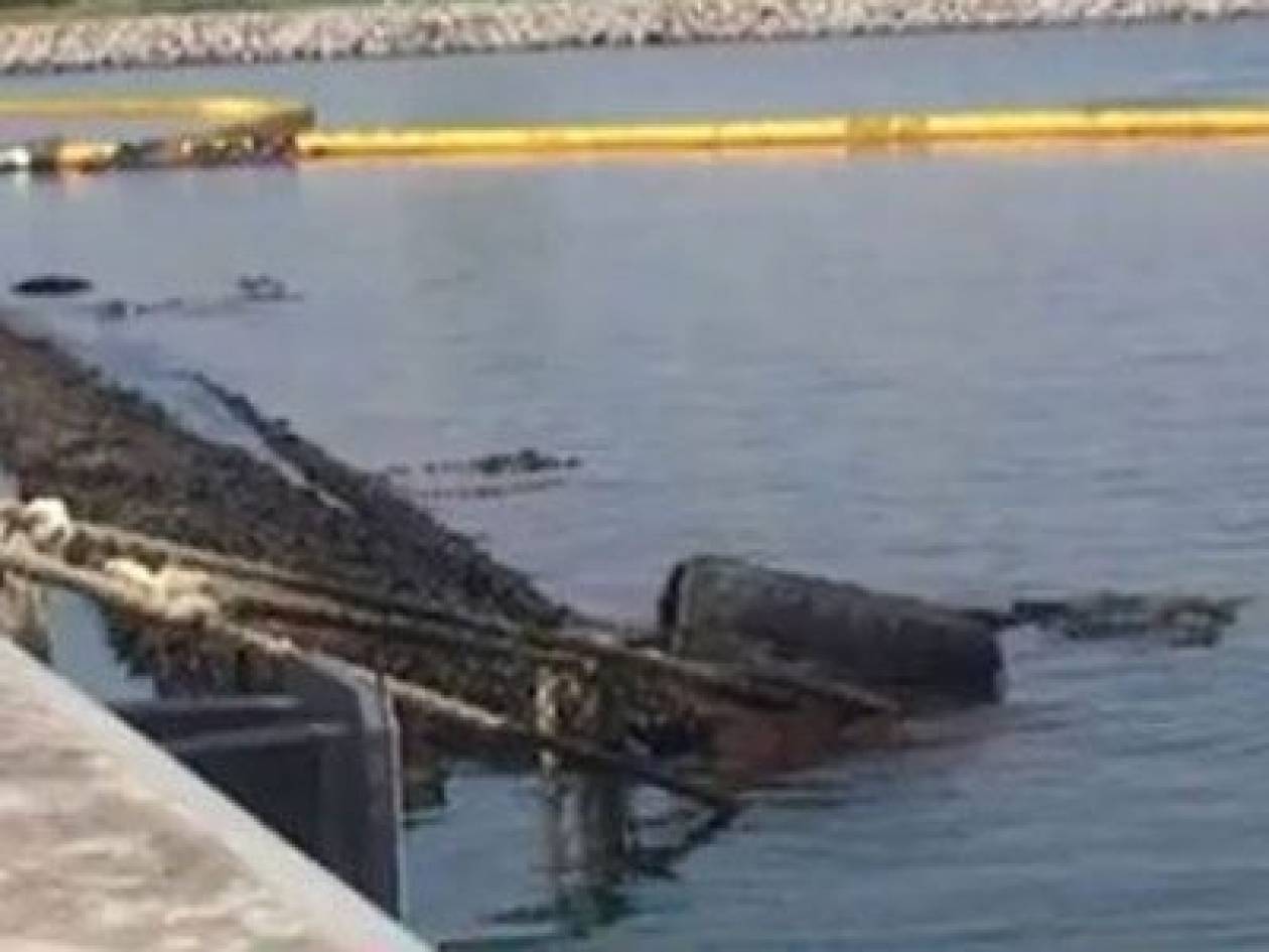 Βυθίστηκε αλιευτικό στο παλαιό λιμανάκι Ελευσίνας