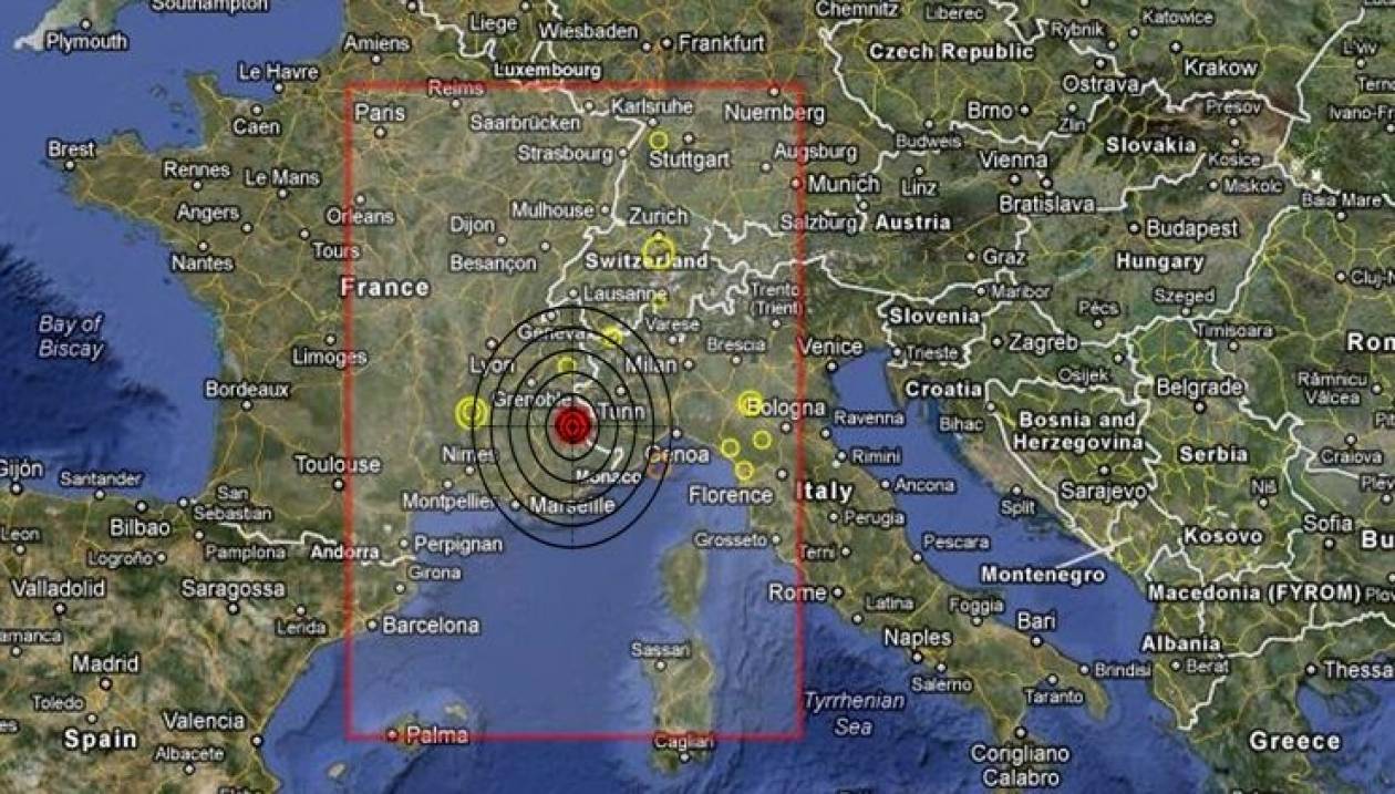Σεισμός 4,8 Ρίχτερ στα σύνορα Γαλλίας – Ιταλίας