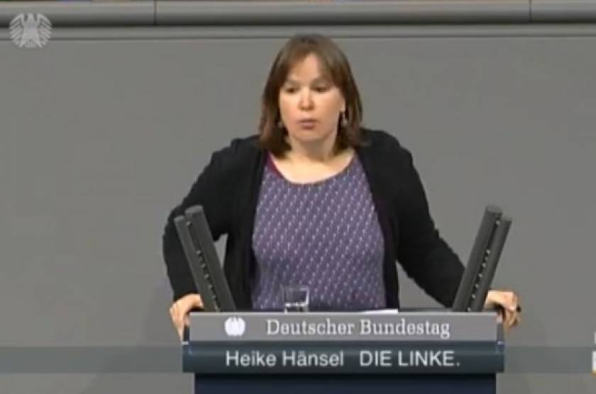 Γερμανίδα βουλευτής: «Είμαστε όλοι Έλληνες»! (βίντεο)