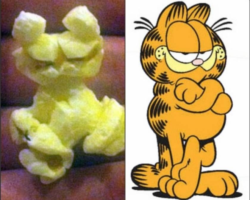 Ένα ποπ κορν που μοιάζει με τον Garfield!