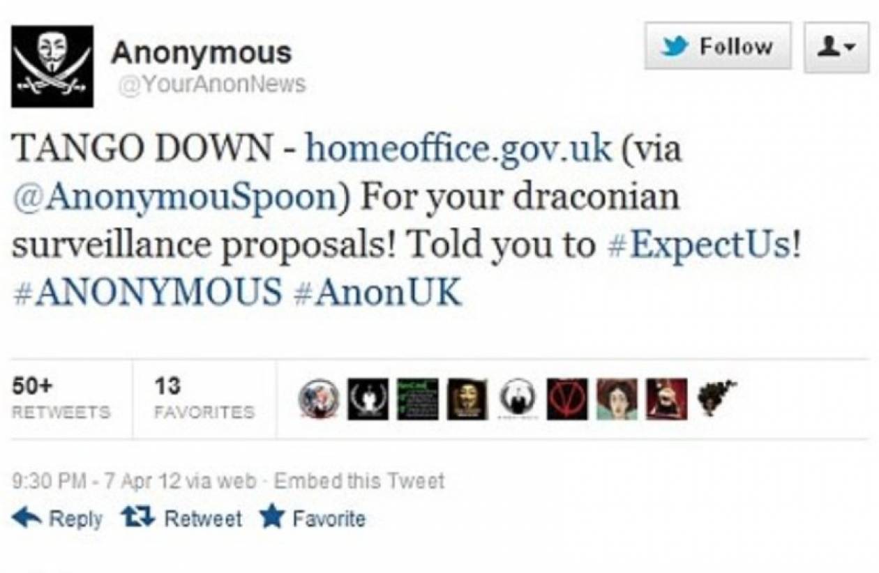 Anonymous κατά Βρετανίας