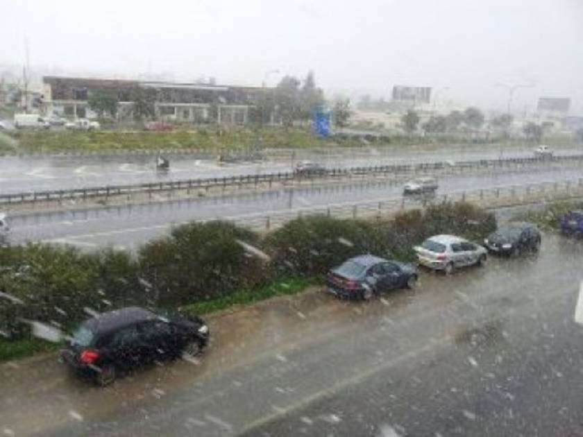 Έντονες χιονοπτώσεις στην Κύπρο