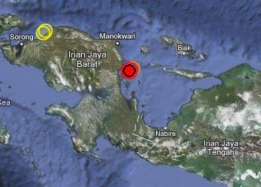 Iσχυρές σεισμικές δονήσεις στη νήσο Παπούα Νέα Γουινέα