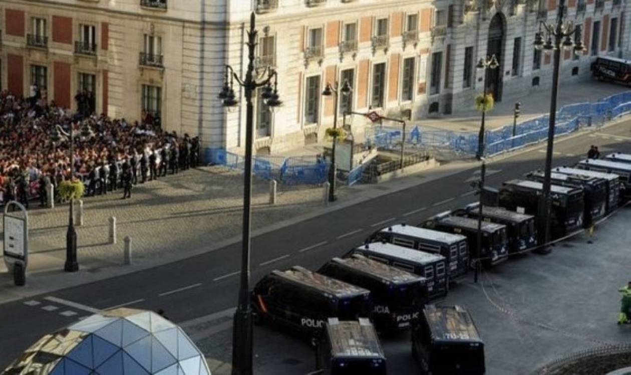 Συλλήψεις στην Πουέρτα δελ Σολ της Μαδρίτης