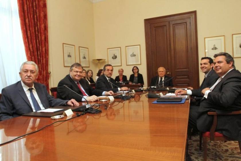 Μετωπική Τσίπρα-Βενιζέλου στη σύσκεψη στο Προεδρικό