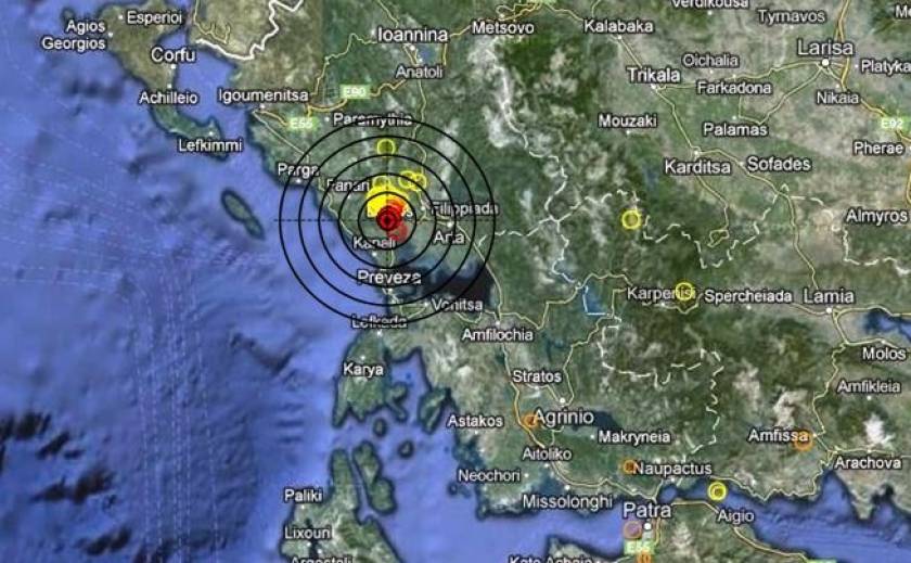 Σεισμός 3,7 Ρίχτερ στο Λούρο Πρέβεζας
