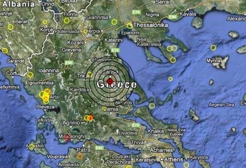 Σεισμός 3,1 Ρίχτερ στη Λάρισα