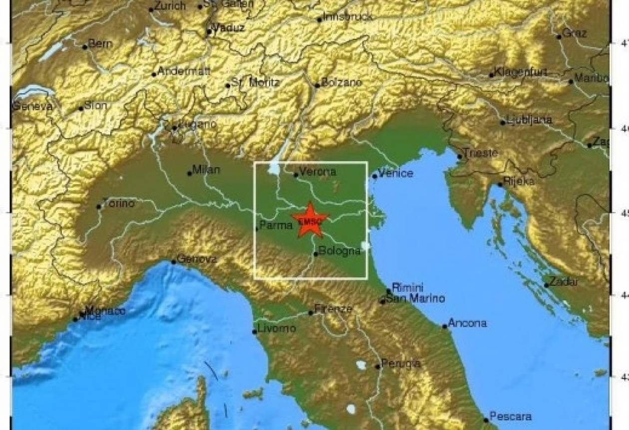 Σεισμός 5,1 Ρίχτερ στη βόρεια Ιταλία
