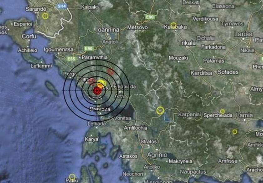 Σεισμός 3,9 Ρίχτερ στην Άρτα