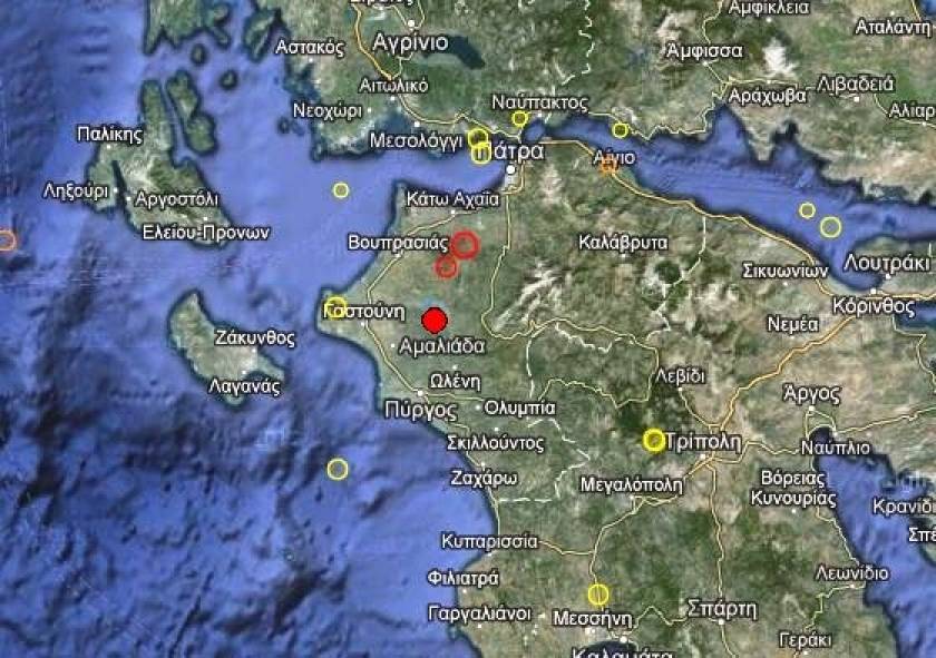 Σεισμός 3,2 Ρίχτερ στην Αμαλιάδα