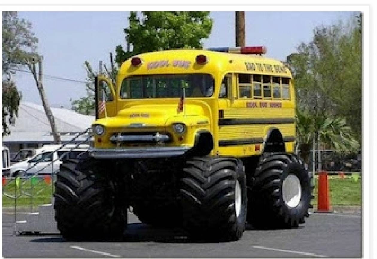Ενα διαφορετικό σχολικό λεωφορείο...