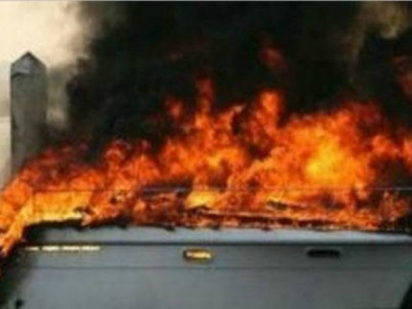 Κιάτο: Στις φλόγες παραδώθηκε σκάφος