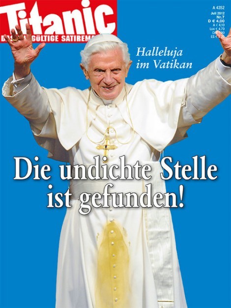 Γερμανικό περιοδικό…  λέρωσε τον Πάπα στα επίμαχα σημεία