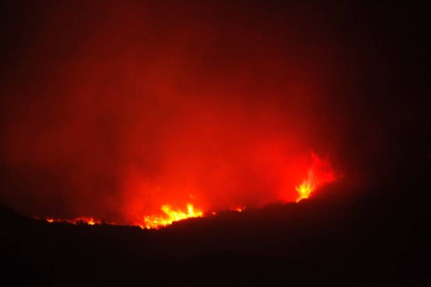 Πυρκαγιά σε αγροτοδασική έκταση έξω από την Πάτρα