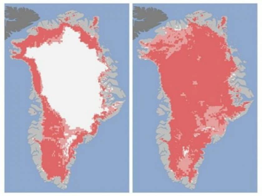 Γροιλανδία: Απώλεια-ρεκόρ στους πάγους ανησυχεί τη NASA