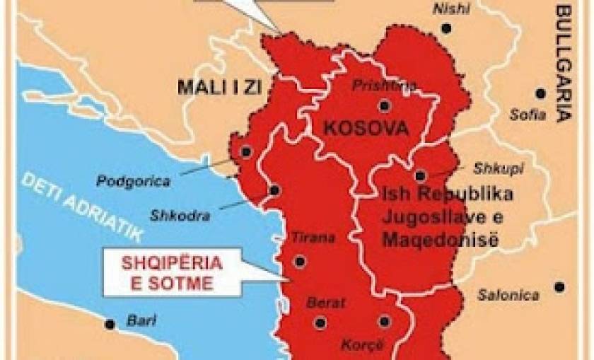 Xάρτης αποδεικνύει πως οι Αλβανοί δεν διεκδικούν ελληνικά εδάφη
