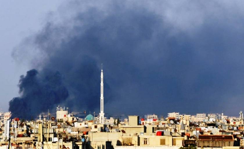 Μακελειό στη Δαμασκό – Δεκάδες νεκροί από πυρά αεροσκαφών
