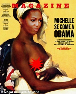 Η Μισέλ Ομπάμα ημίγυμνη και σκλάβα (pics)
