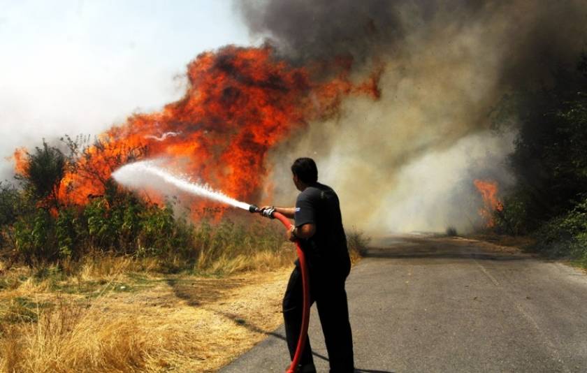 Υπό μερικό έλεγχο η φωτιά στο Κορακοβούνι Ηρακλείου
