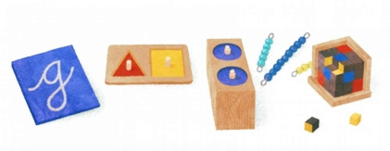 Μαρία Μοντεσσόρι: Η142η επέτειος γέννησης της στο doodle της Google!