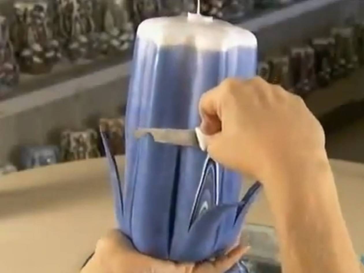 Εντυπωσιακό βίντεο: Δείτε πώς φτιάχνονται τα διακοσμητικά κεριά