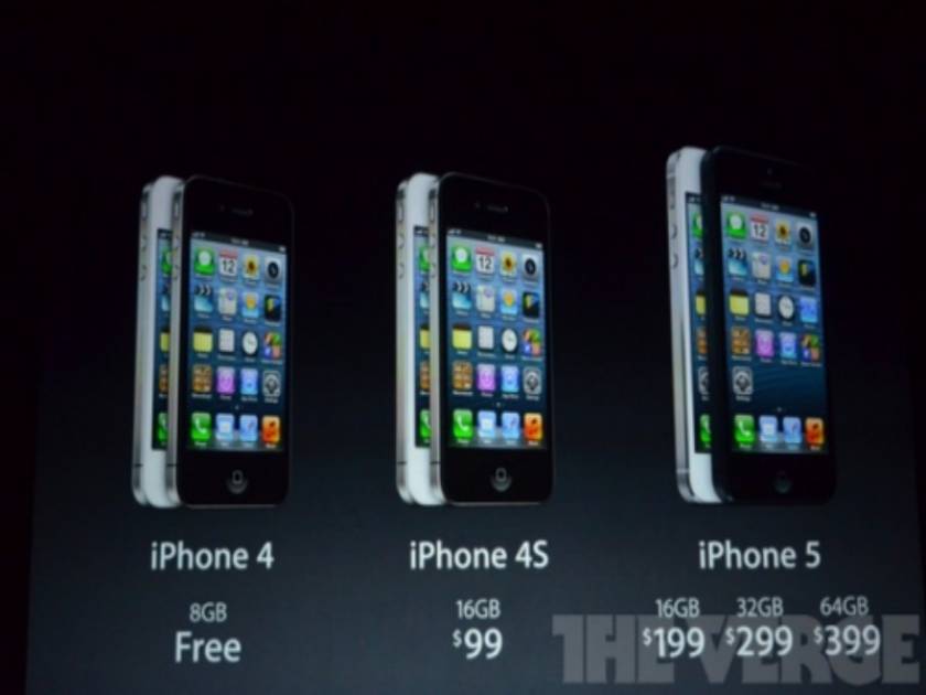 Η τιμή του iPhone 5
