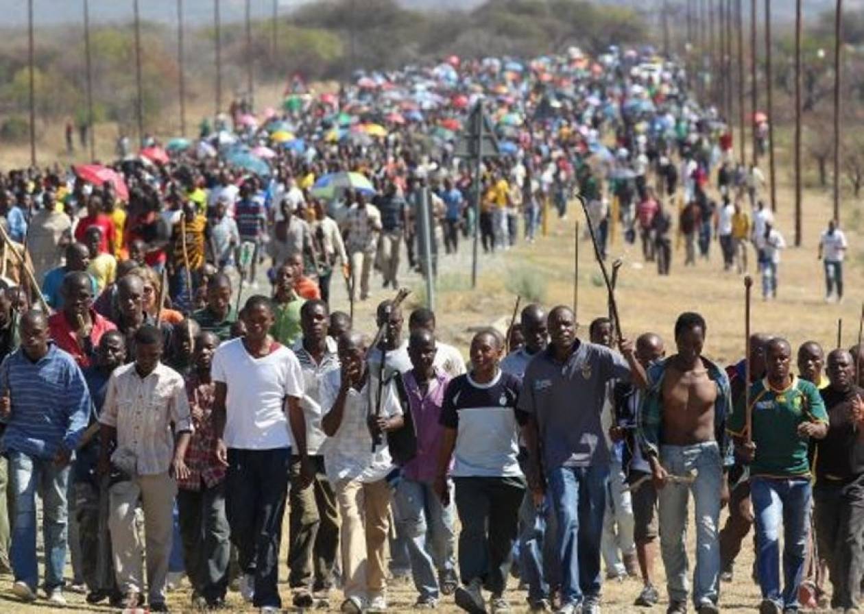 Για εθνική απεργία ετοιμάζονται οι μεταλλωρύχοι της Ν. Αφρικής