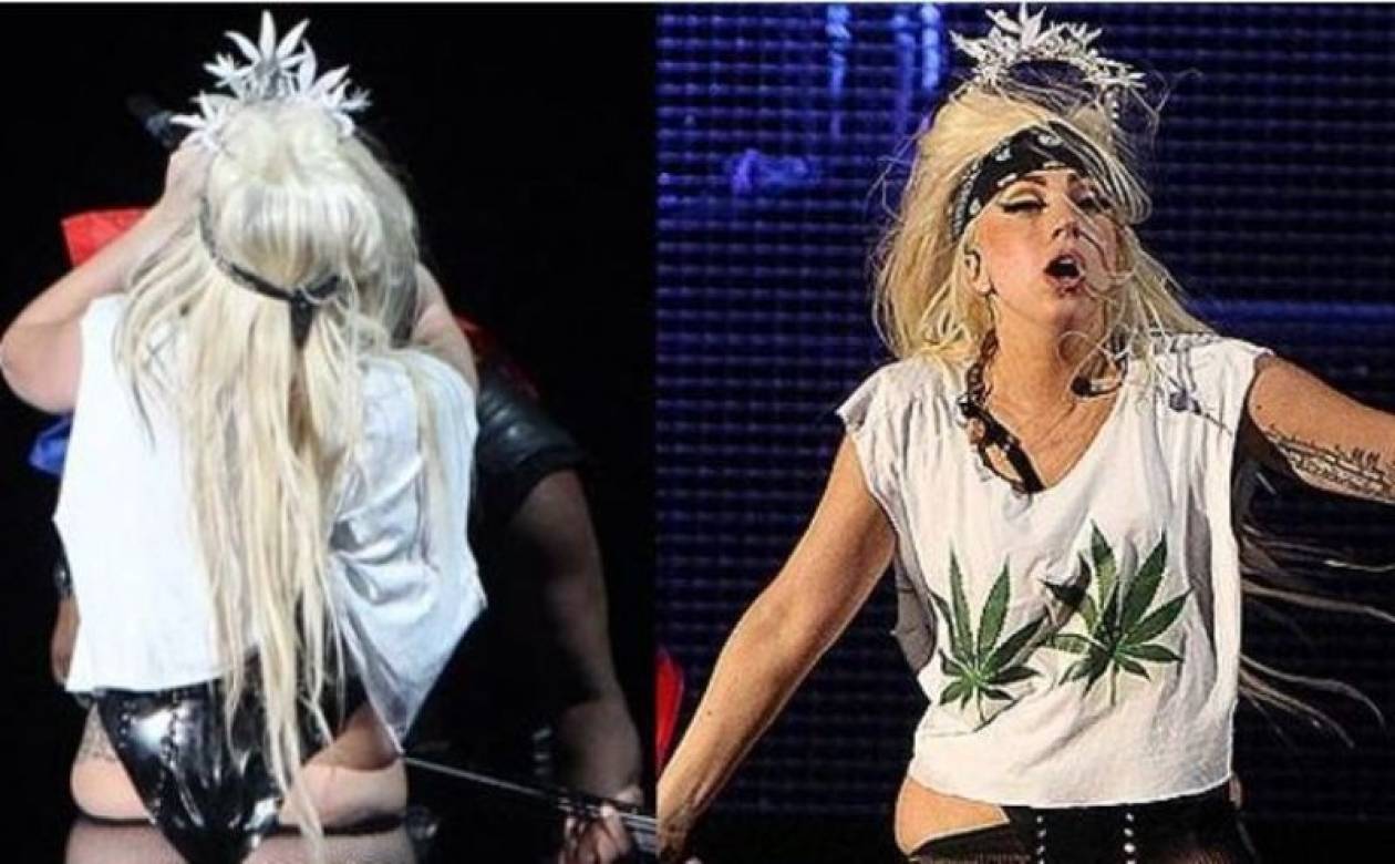 Βίντεο: Η Lady Gaga καπνίζει μαριχουάνα επί σκηνής