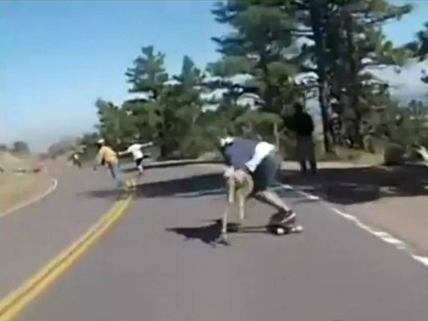 Βίντεο: Skateboarder συγκρούεται... με ελάφι!