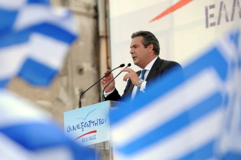 Π. Καμμένος: Υποδεχόμαστε τη Μέρκελ με ελληνικές σημαίες στα μπαλκόνια