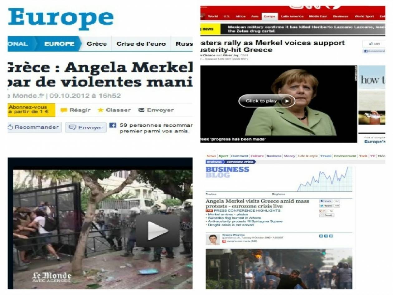 Επίσκεψη Μέρκελ: Τι γράφουν τα διεθνή ΜΜΕ