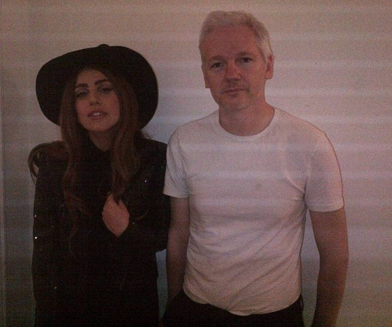 Με τον Mr WikiLeaks συναντήθηκε η Lady Gaga