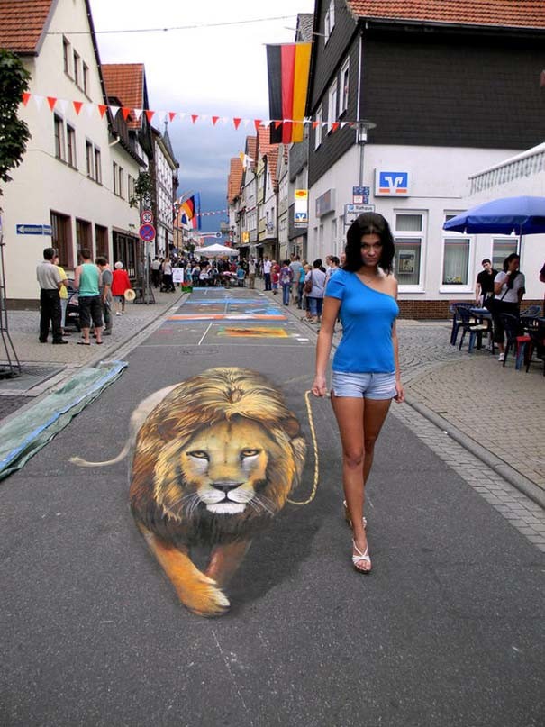 Απίστευτες εικόνες από 3D τέχνη του δρόμου